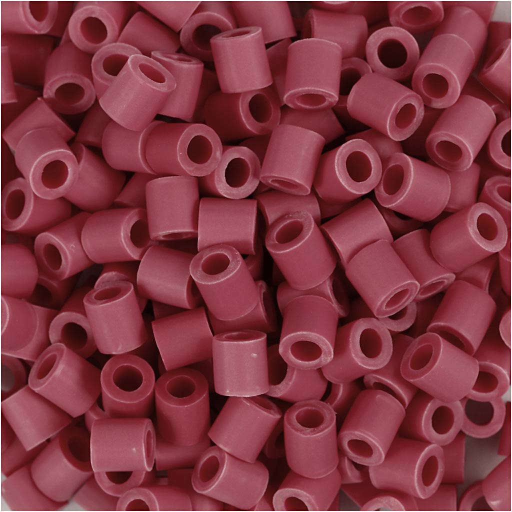Nabbi biobeads van , afm 5x5 mm, gatgrootte 2.5 mm, medium, rood, 1000 stuk 1 doos