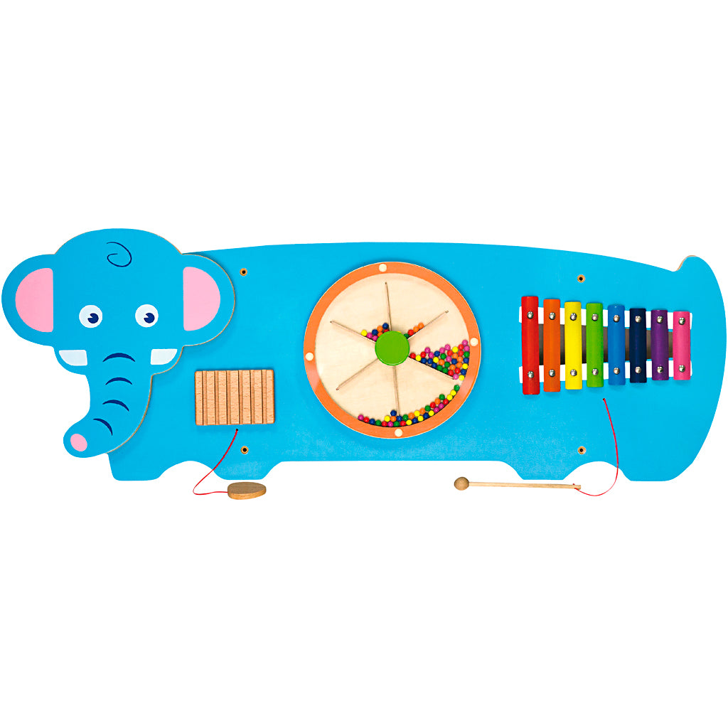 Viga houten activiteitenbord met olifant, afm 91x32x4,6 cm, 1 stuk