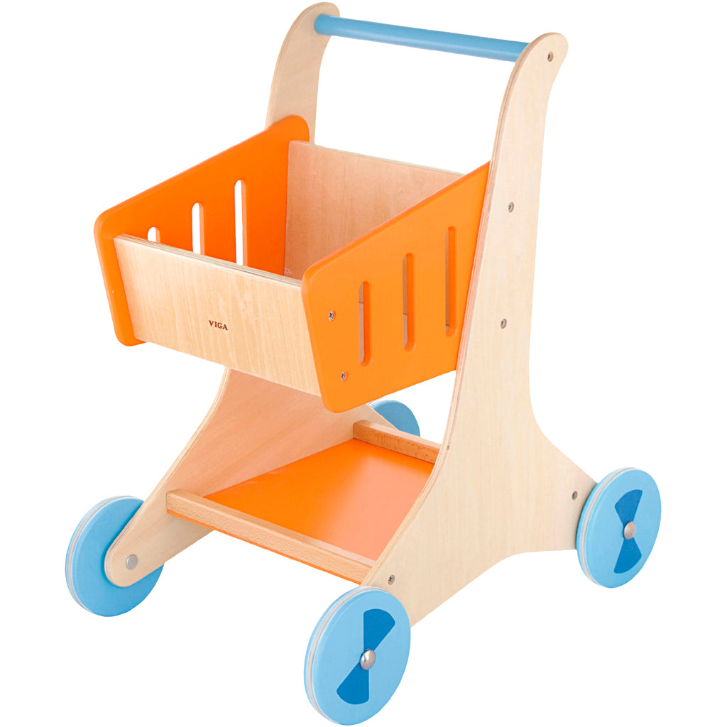 Viga houten winkelwagentje, afm 48x30x41,5 cm, 1 stuk