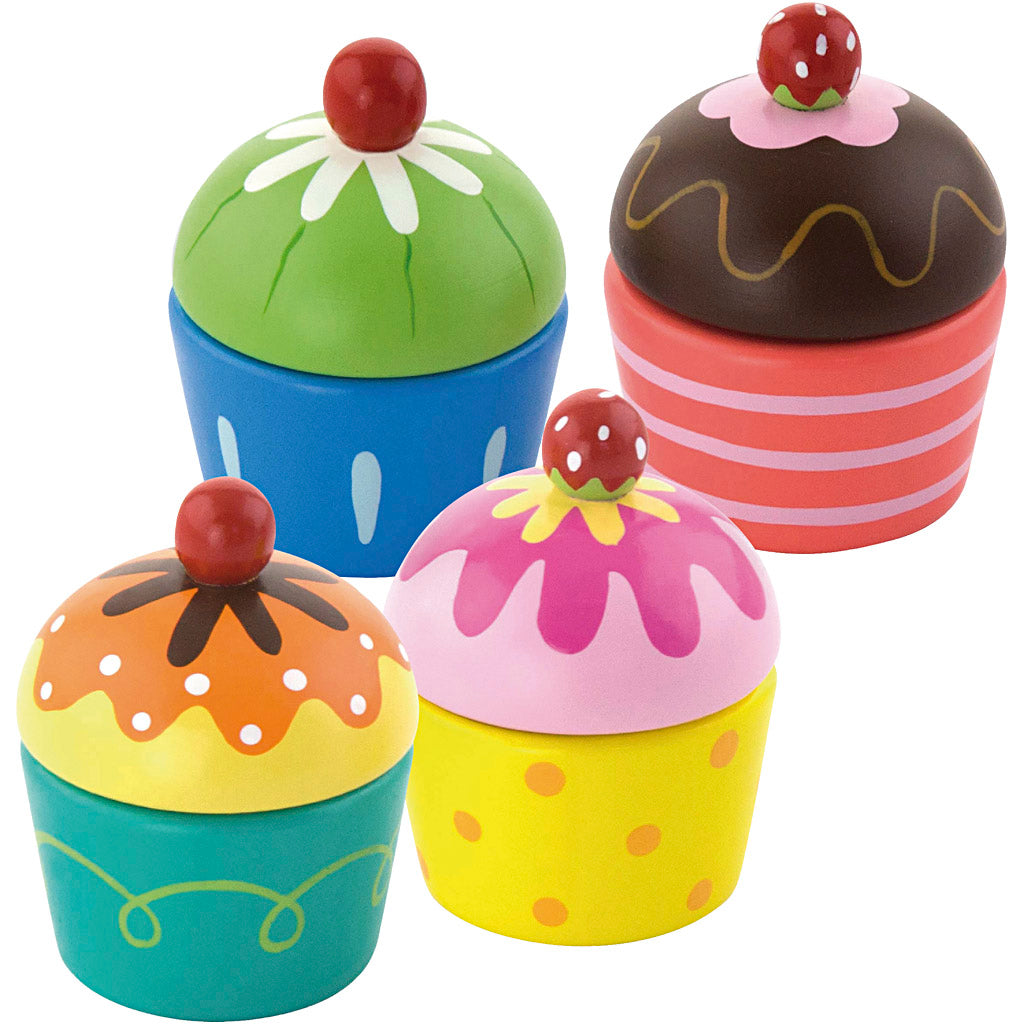 Viga cupcakes, afm 4x5,5 cm, 4 onderdelen 1 doos