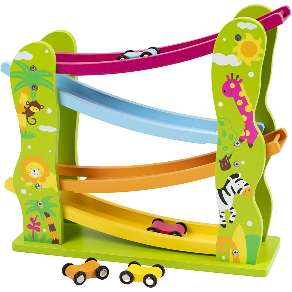 Viga -weg voor speelgoedauto's, afm 37x35x10 cm, 1 stuk