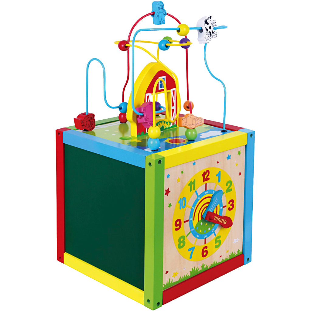 Viga 5-in-1 speelkubus, afm 30x30x55 cm, 1 stuk