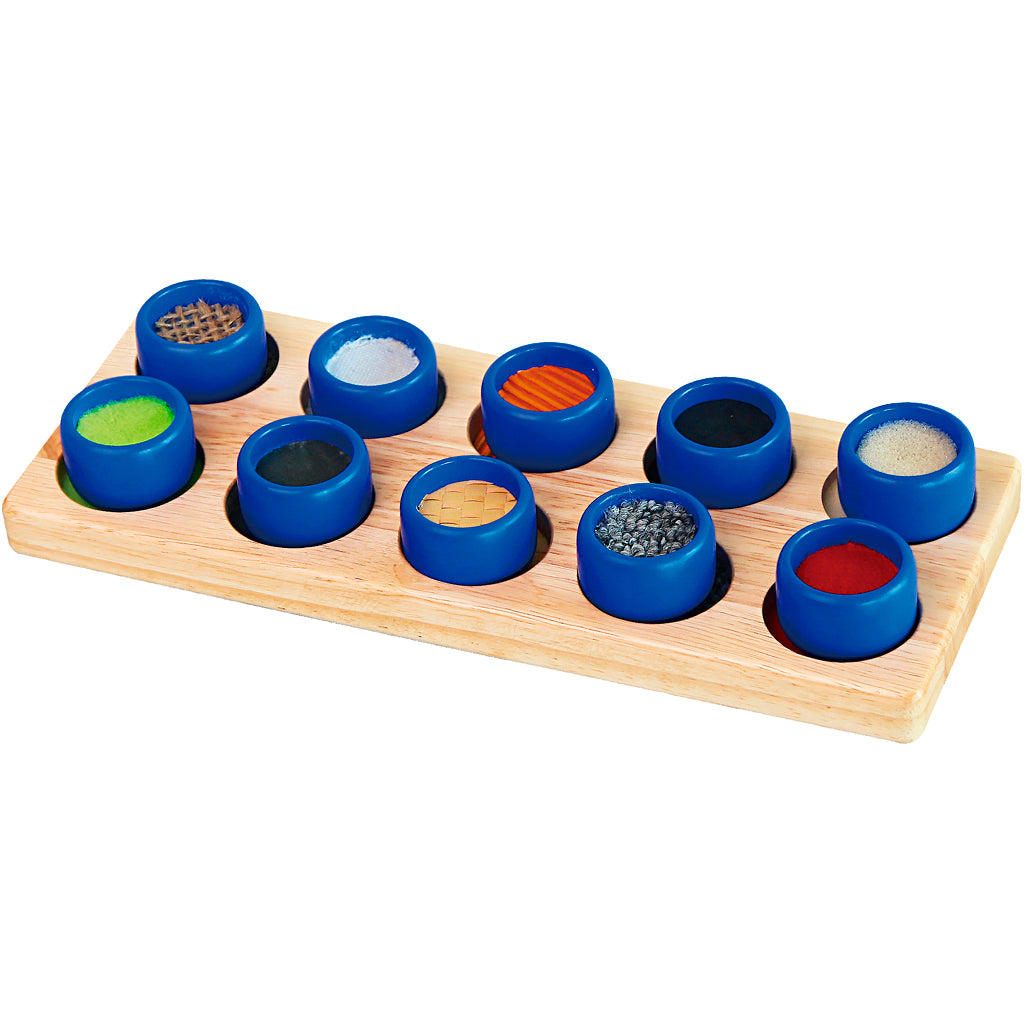 Viga textuur sorteerbox (aanraken voelen), afm 27,5x11x4 cm, 1 set