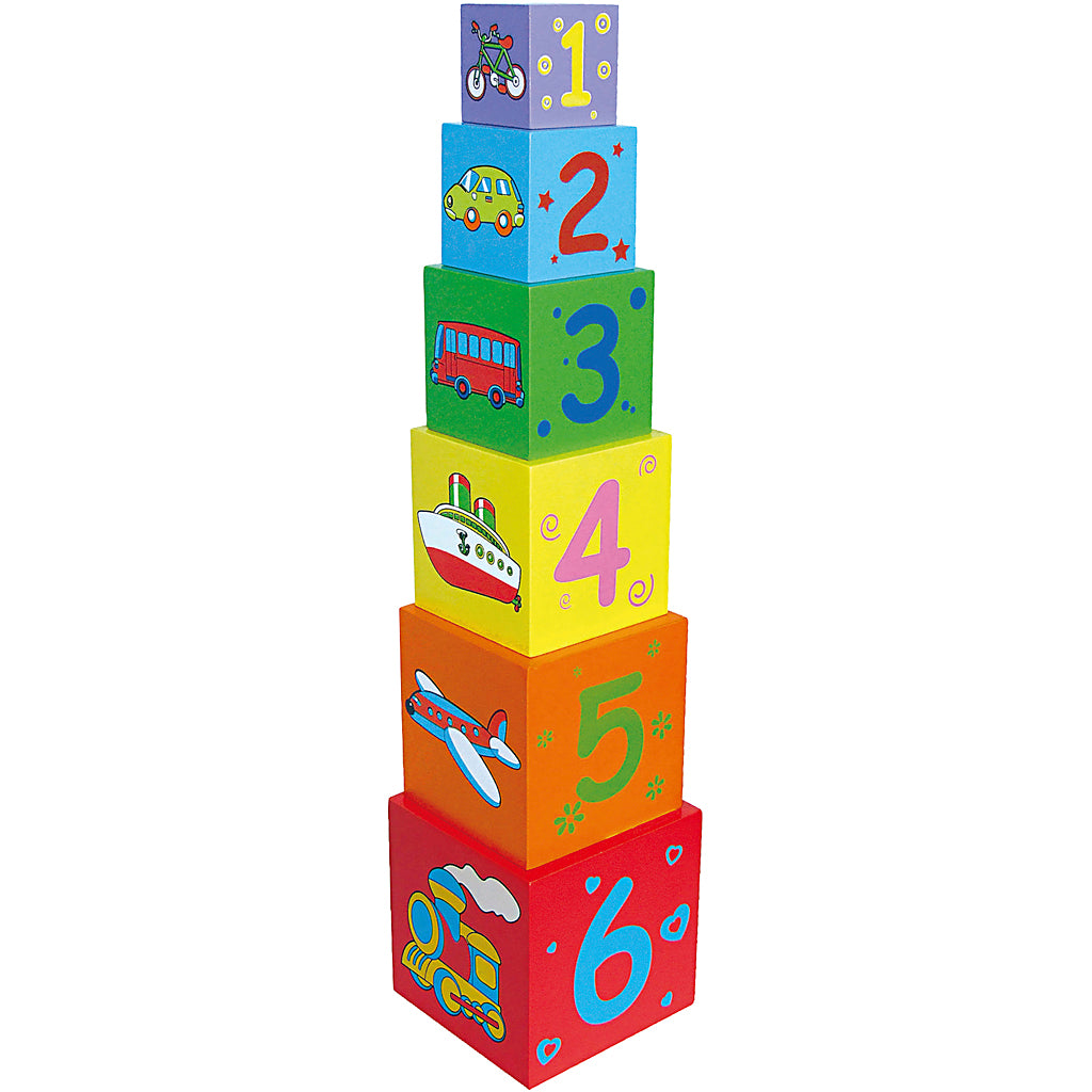 Viga stapelbakken, afm 48x11x11 cm, 6 onderdelen 1 set
