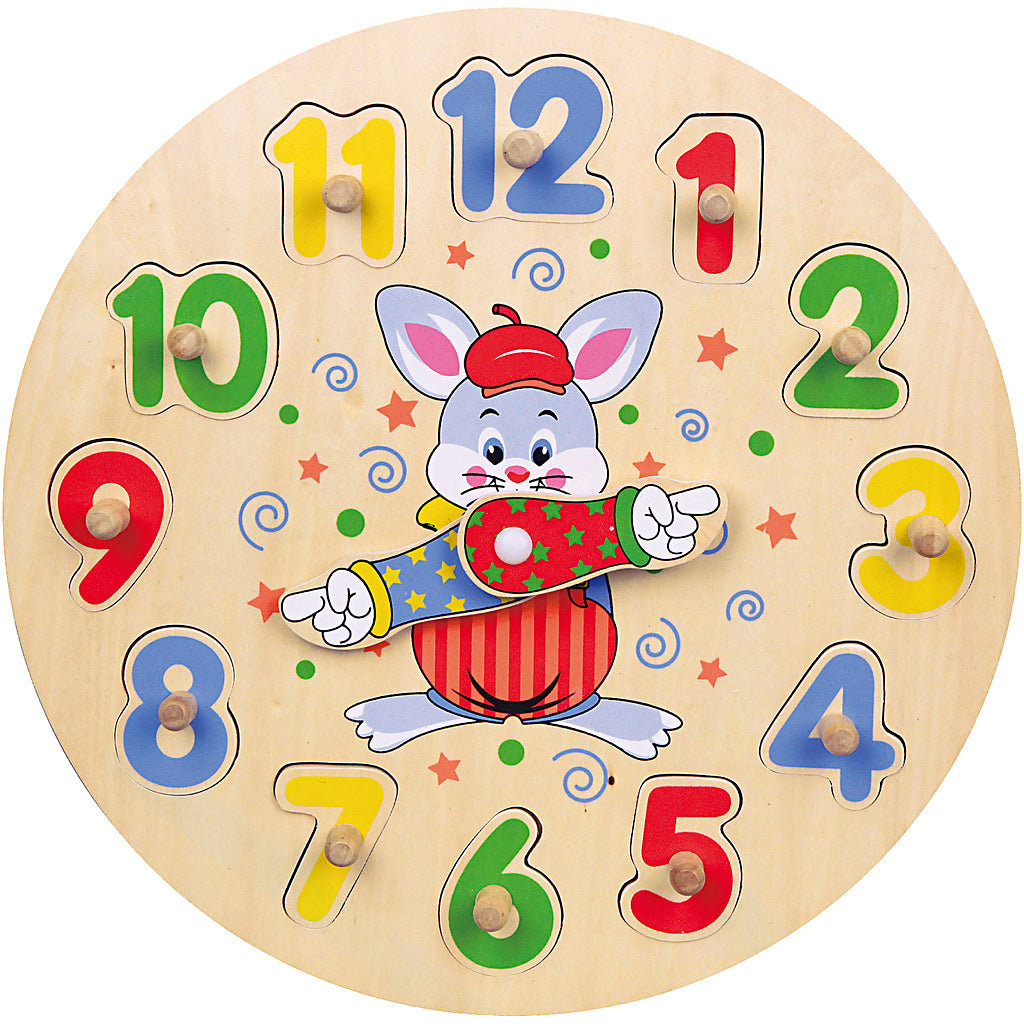 Viga klokpuzzel, d 30 cm, 12 delen, 1 stuk