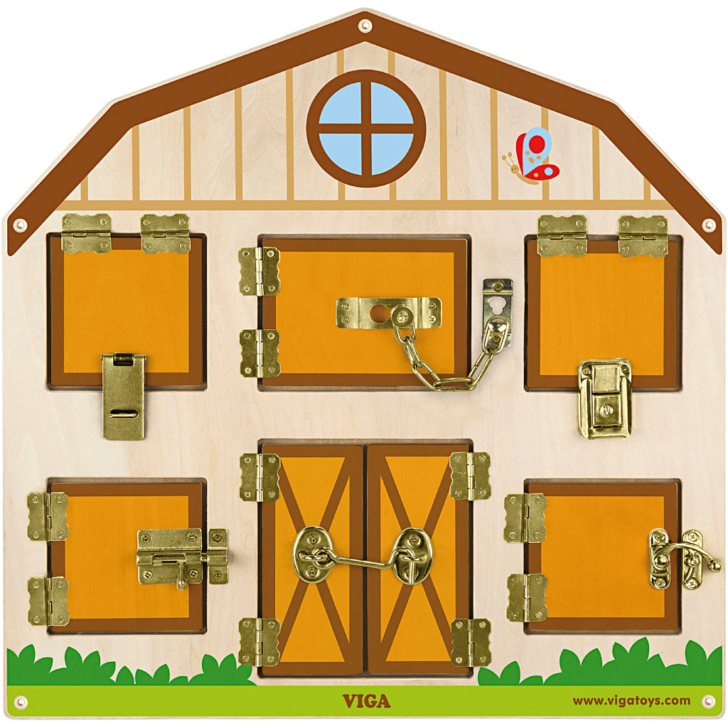 Viga huis op slot activiteitenbord, afm 44x44 cm, 1 stuk