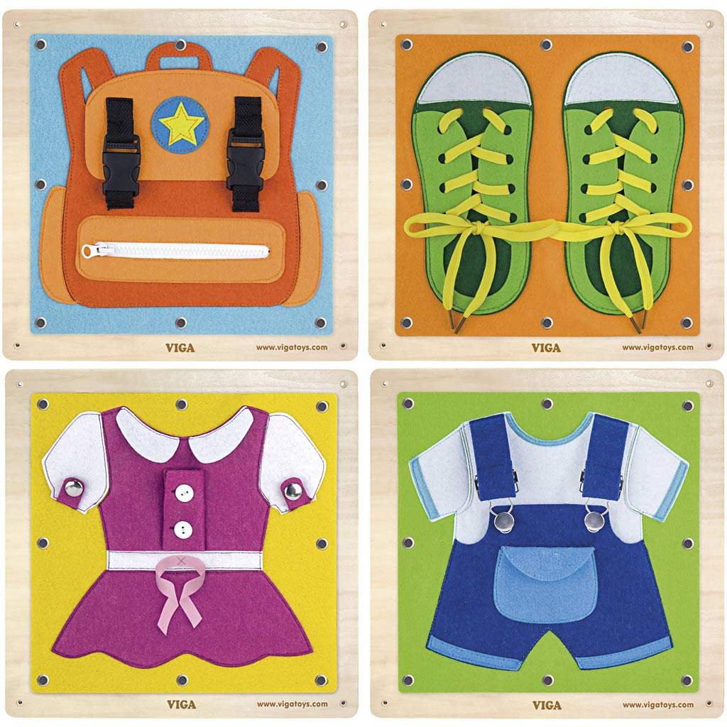 Viga spel om je aan te tapijten, afm 44x44 cm, 4 onderdelen 1 set