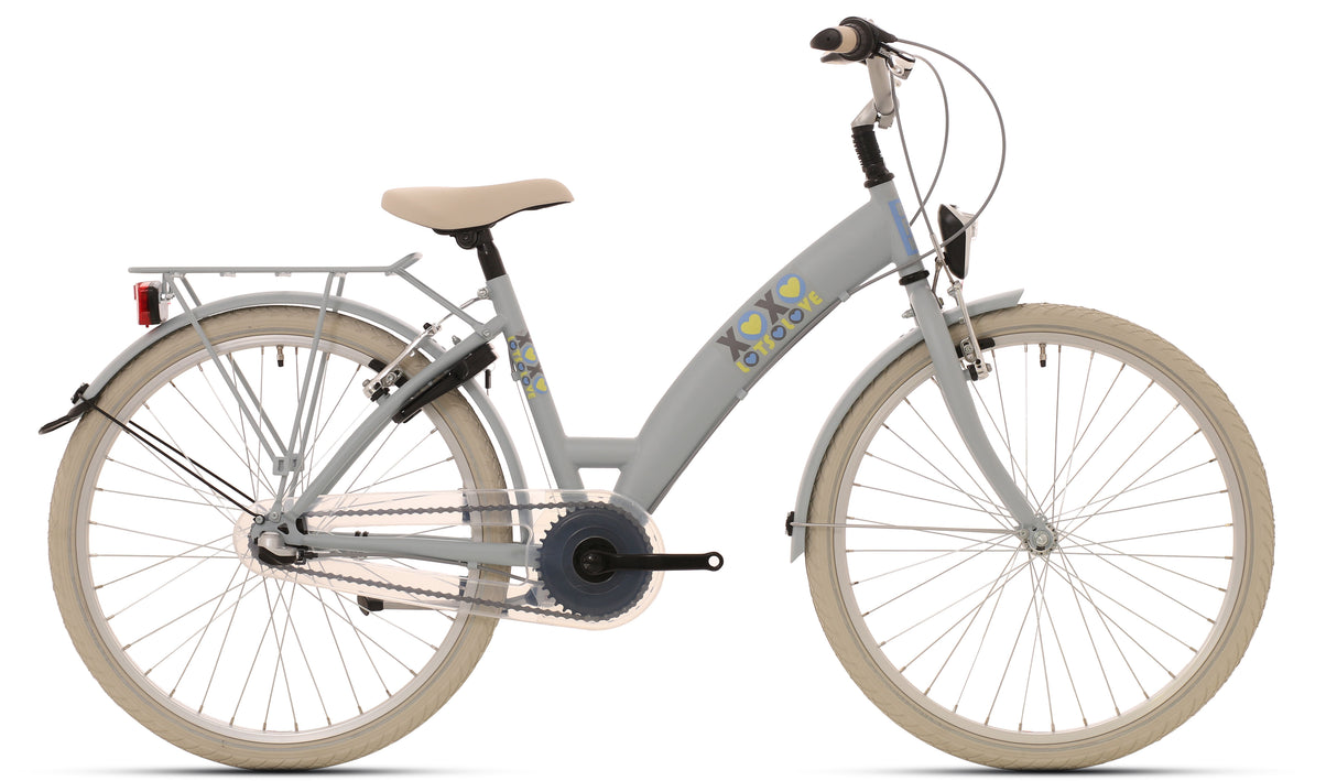 Bikefun kinderfiets 26 lots of love met nexus 3 versnellingen - lichtblauw