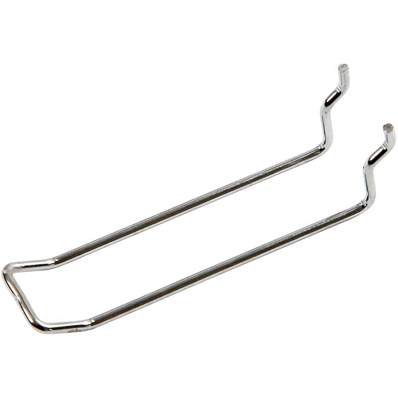 Dubbele haak, l: 100 mm, b: 25 mm, dikte 4 mm, 50 stuk 1 doos
