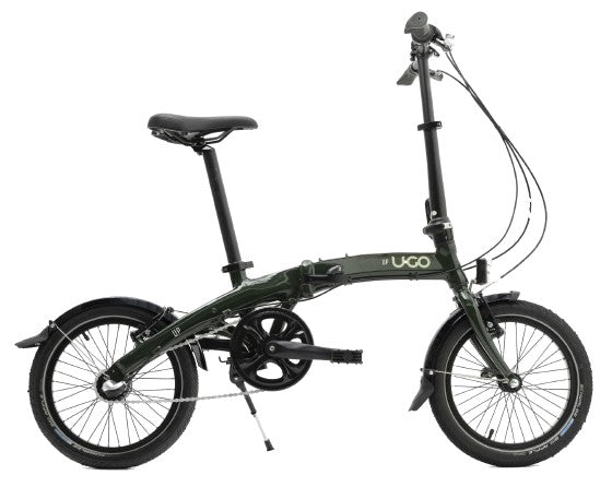 Ugo vouwfiets 20 u-go i3 v-brake - nexus 3 speed - moss green
