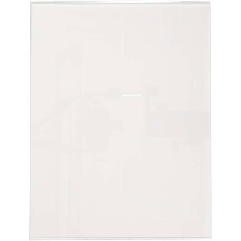 Schildhouder, h: 420 mm, b: 320 mm, transparant, 1 stuk
