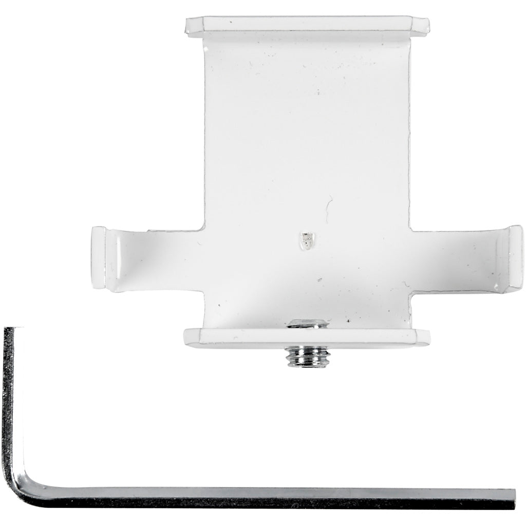Verzamelprofiel, t-vormig, h: 55 mm, d: 20 cm, b: 45 mm, wit, 1 stuk