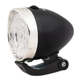 Koplamp Chroom zwart LED fiets
