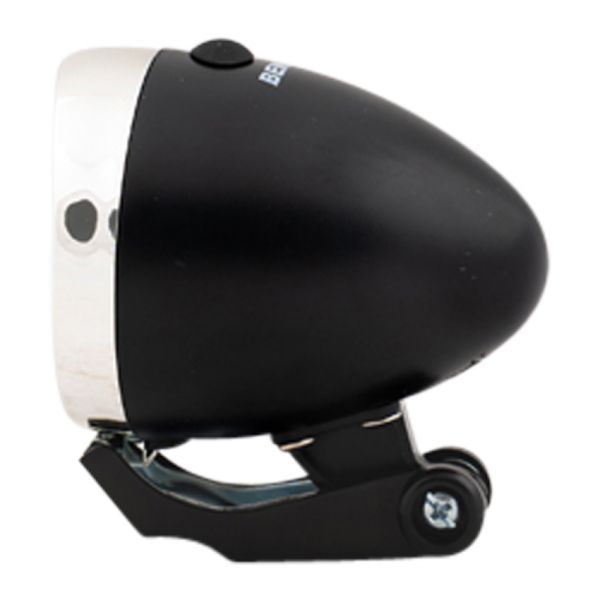 Koplamp Chroom zwart LED fiets