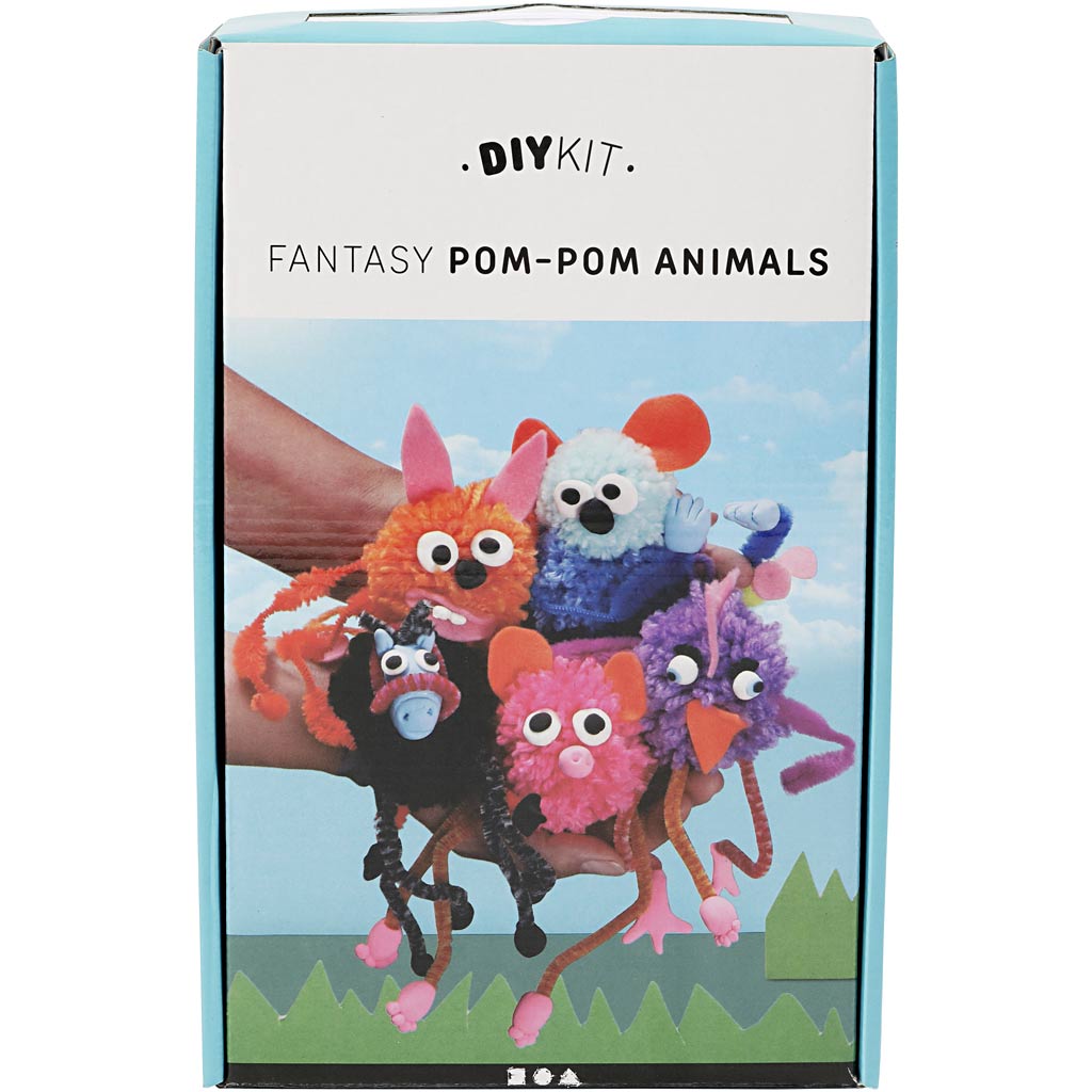 Creativ company diy garenpakket - dieren, 1 set
