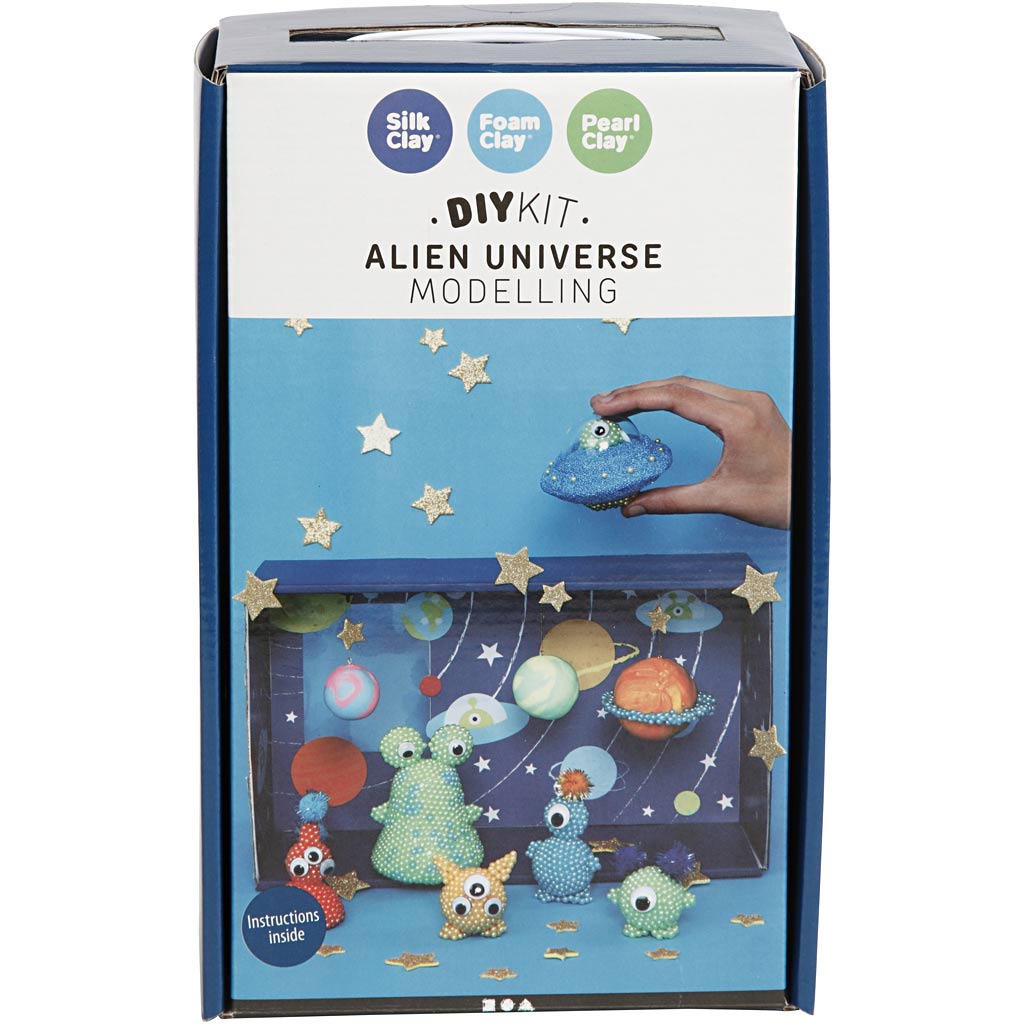 Pearl clay universum van de ruimtewezens, 1 set