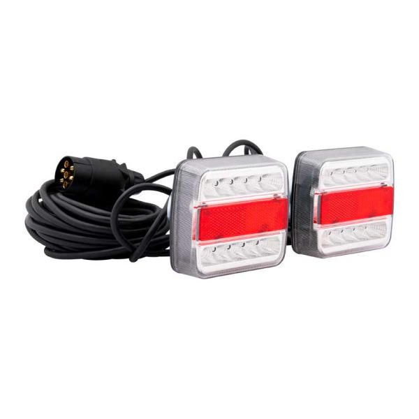 Trailergear verlichtingsset + magneet led 7,5 m. 7-polig
