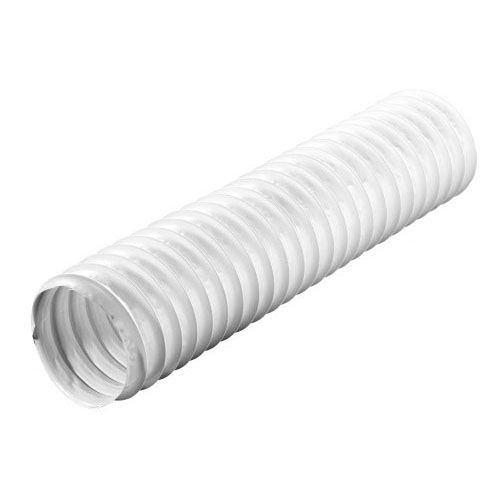 Slang flexibel pvc wit 125 mm 2,5 meter