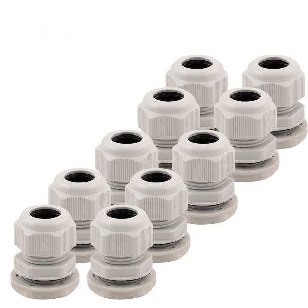 Wartel m20 grijs 10 stuks.