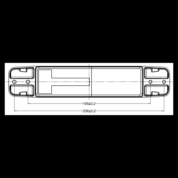 Ac hterlicht slimline 4 functies 12-24v led