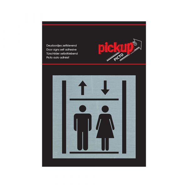 Bord alulook lift - 80x80 mm zelfklevend.