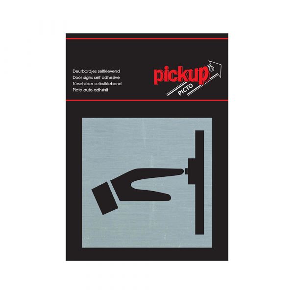 Bord alulook bellen - 80x80 mm zelfklevend.