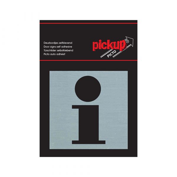 Bord alulook informatie - 80x80 mm zelfklevend.