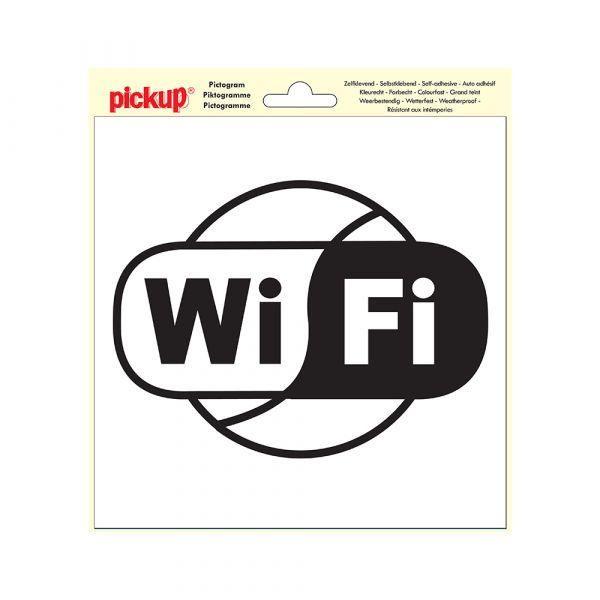 Sticker wifi - 200x200 mm.