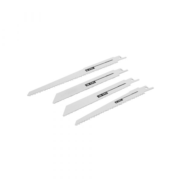 Reciprozagenset hout metaal 4 dlg.