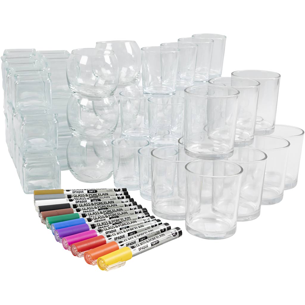 Creativ company groepsset waxinelichten, 1 set