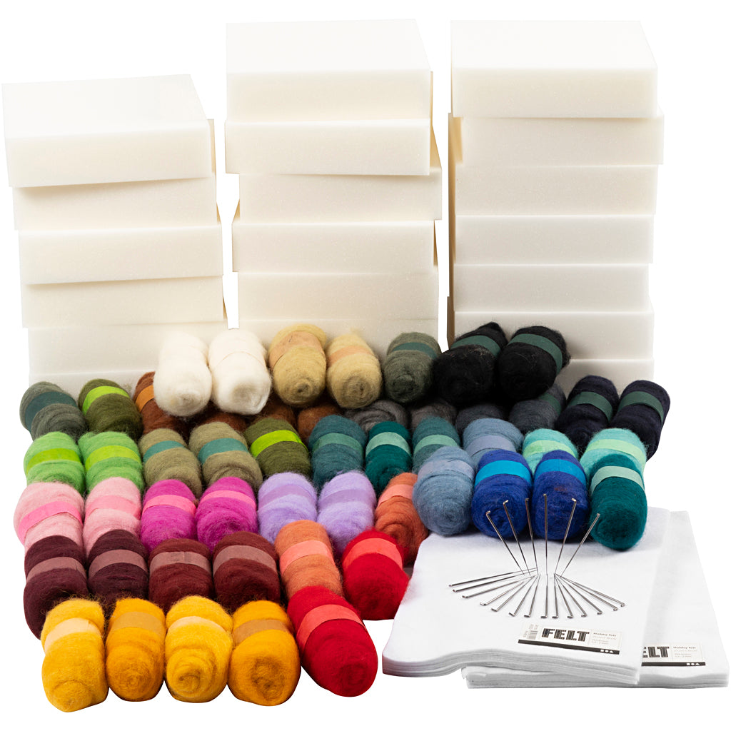 Creativ company creatief leren kit, beige, 1 set