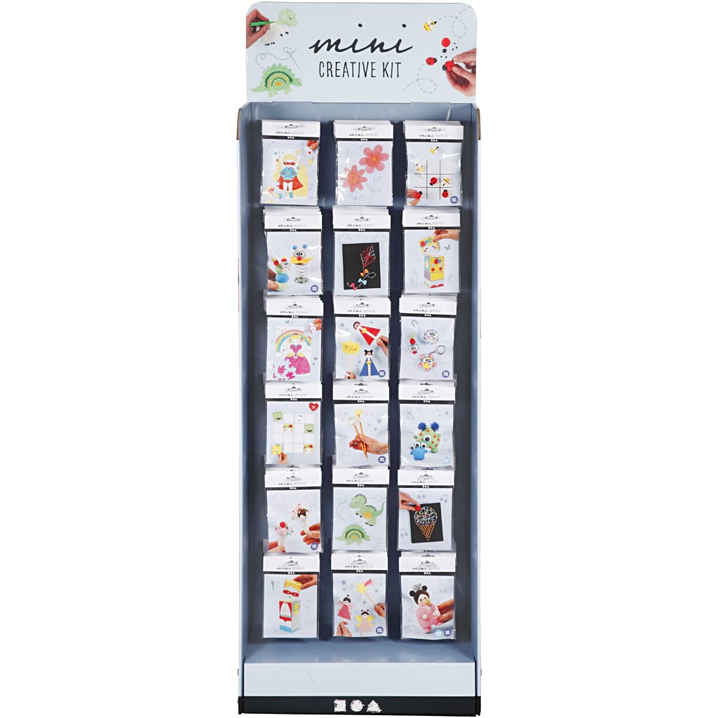 Creativ company mini creatieve sets, h: 1500 mm, b: 580 mm, wit, 108 set 1 doos