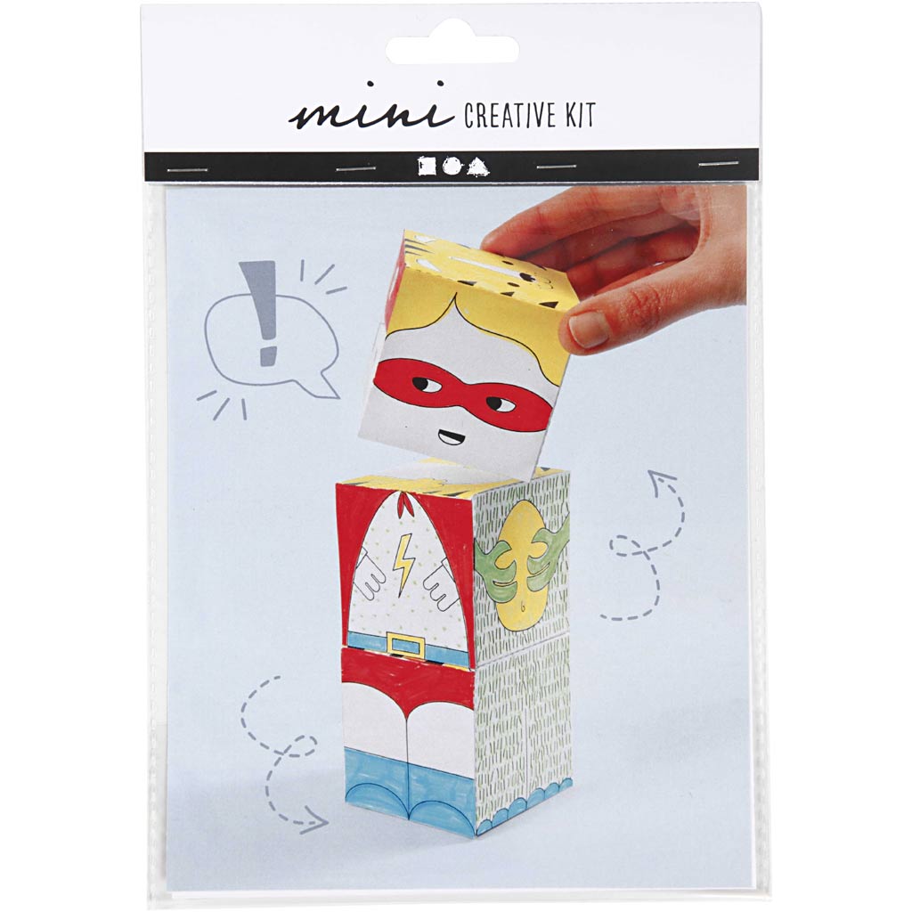 Creativ company mini creatieve set, monsters en robotten, 1 doos
