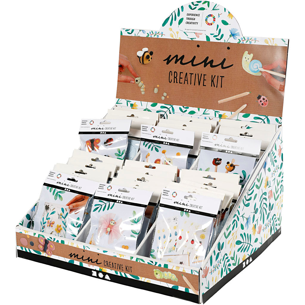 Silk clay display met creative mini kits, h: 539 mm, 42 set 1 doos