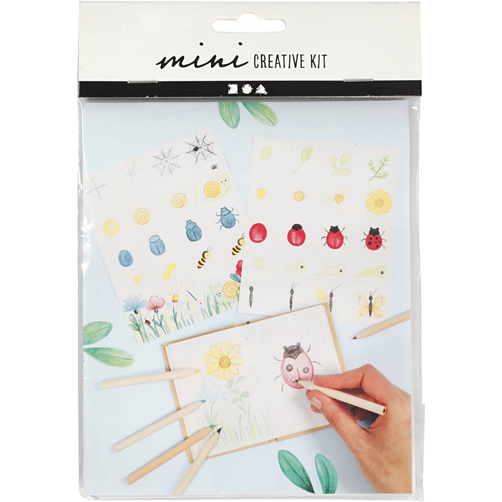 Creativ company mini creative kit, insecten, 1 doos