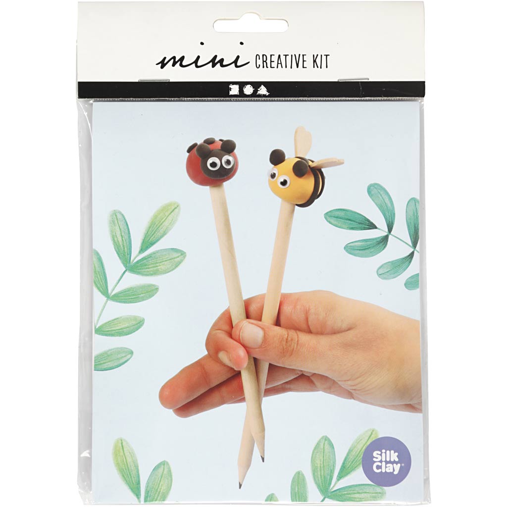 Silk clay mini creative kit, potlood toppers, 1 doos