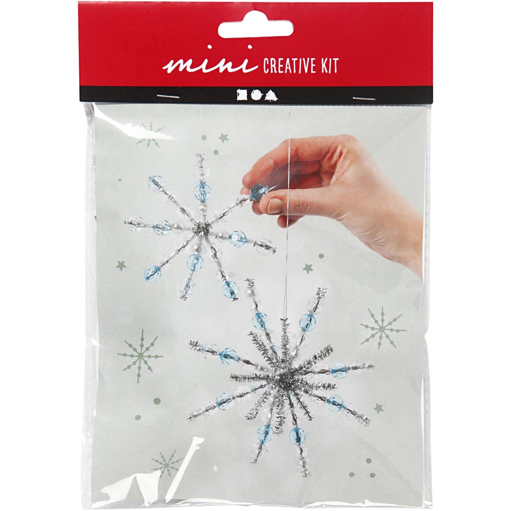 Creativ company creative mini kit, sneeuwvlokken, 1 doos
