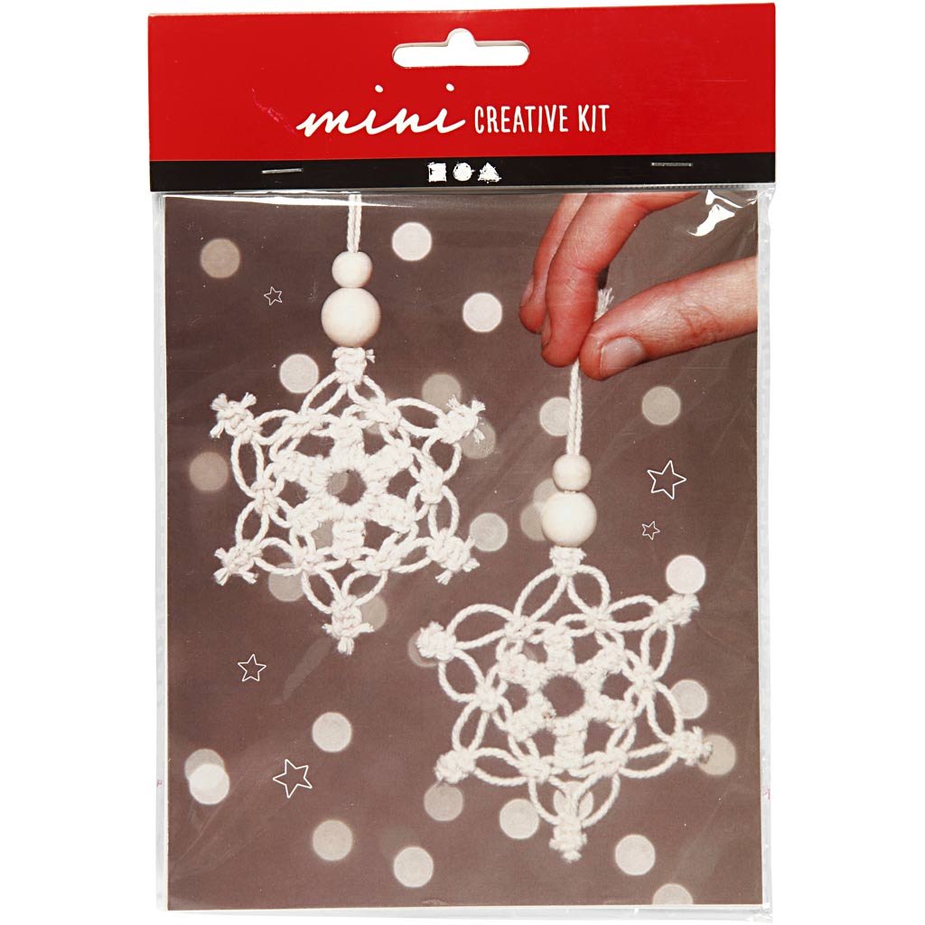 Mini Creative Kit Macrame Sneeuwvlok