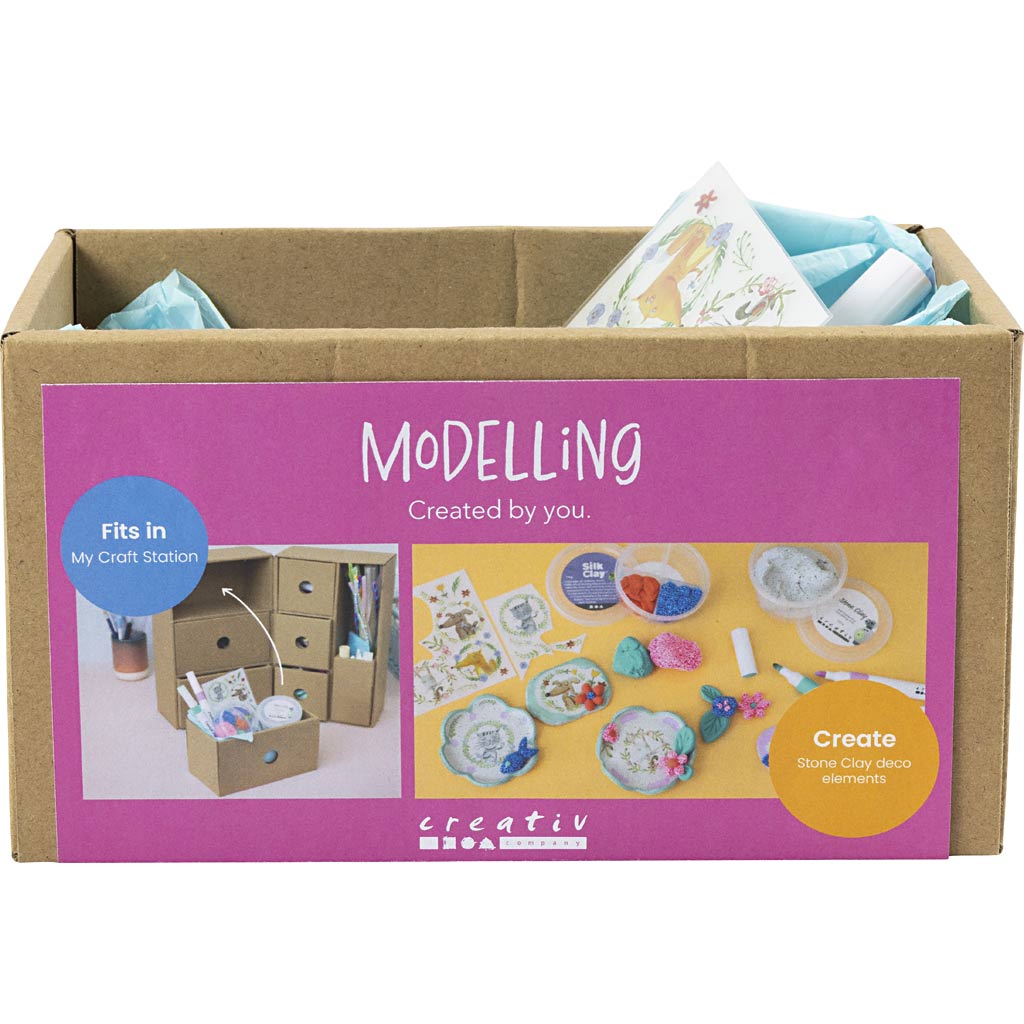 Creativ company mijn knutselstation boetseren, diverse kleuren, 1 doos