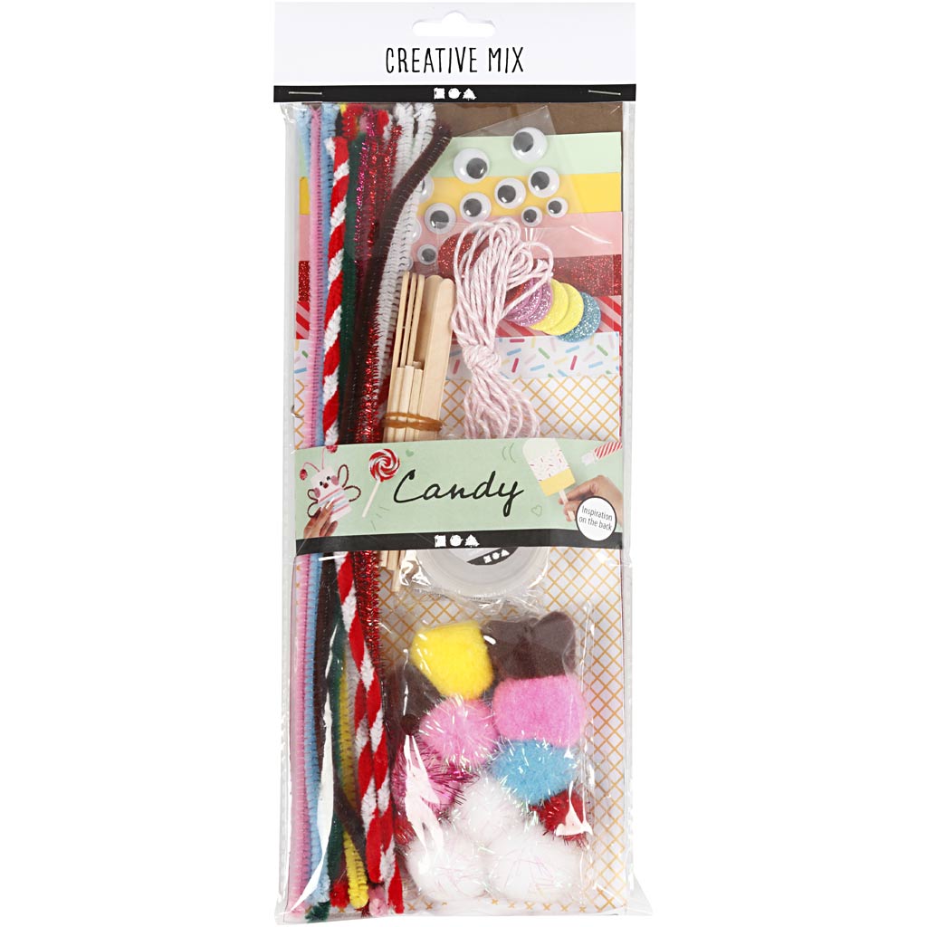 Creativ company hobby basismaterialen, zoete traktatie, 1 doos