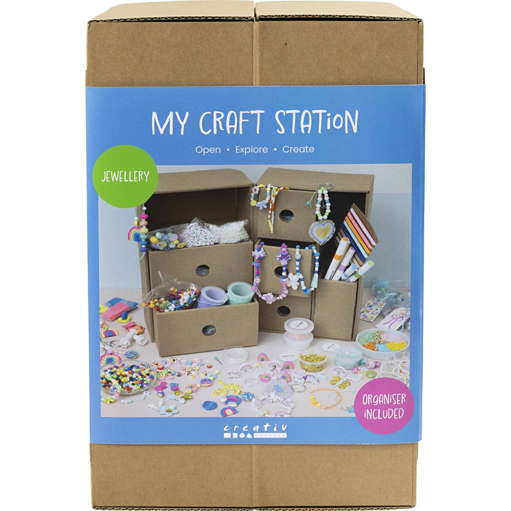 Creativ company mijn knutselstation sieraden, diverse kleuren, 1 stuk 1 doos
