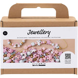 Creativ company mini creatieve box sieraden, pastelkleuren, 1 doos
