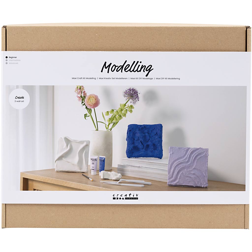 Creativ company maxi hobbyset boetseren, wanddecoratie, 1 doos