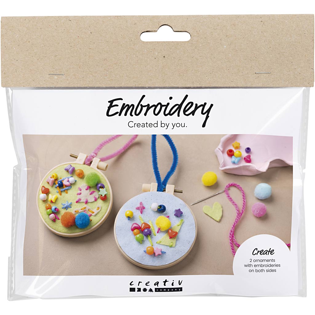 Creativ company mini hobbyset borduurwerk, fantasie, 1 doos