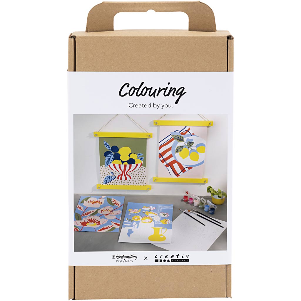 Creativ company hobbyset kleuren, schilderen volgens cijfers, acrylverf, 1 doos