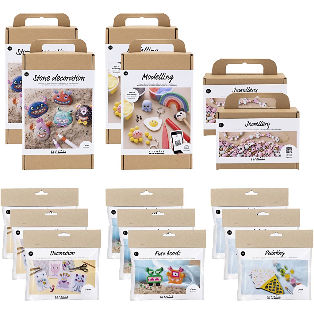 Creativ company introductiepakket, zomerprojecten voor kinderen, 15 doos 1 doos