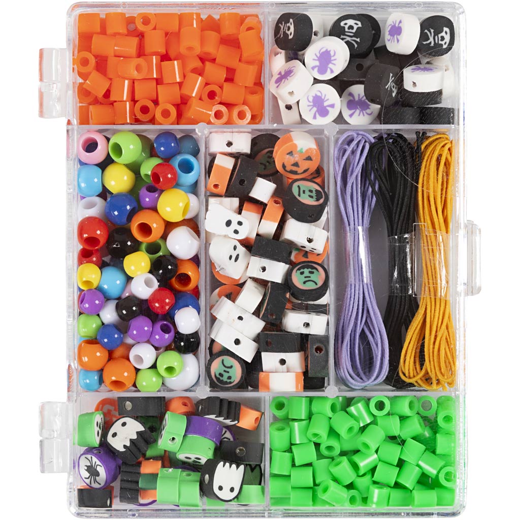 Creativ company creatieve box sieraden, halloween, halloween kleuren, 1 doos