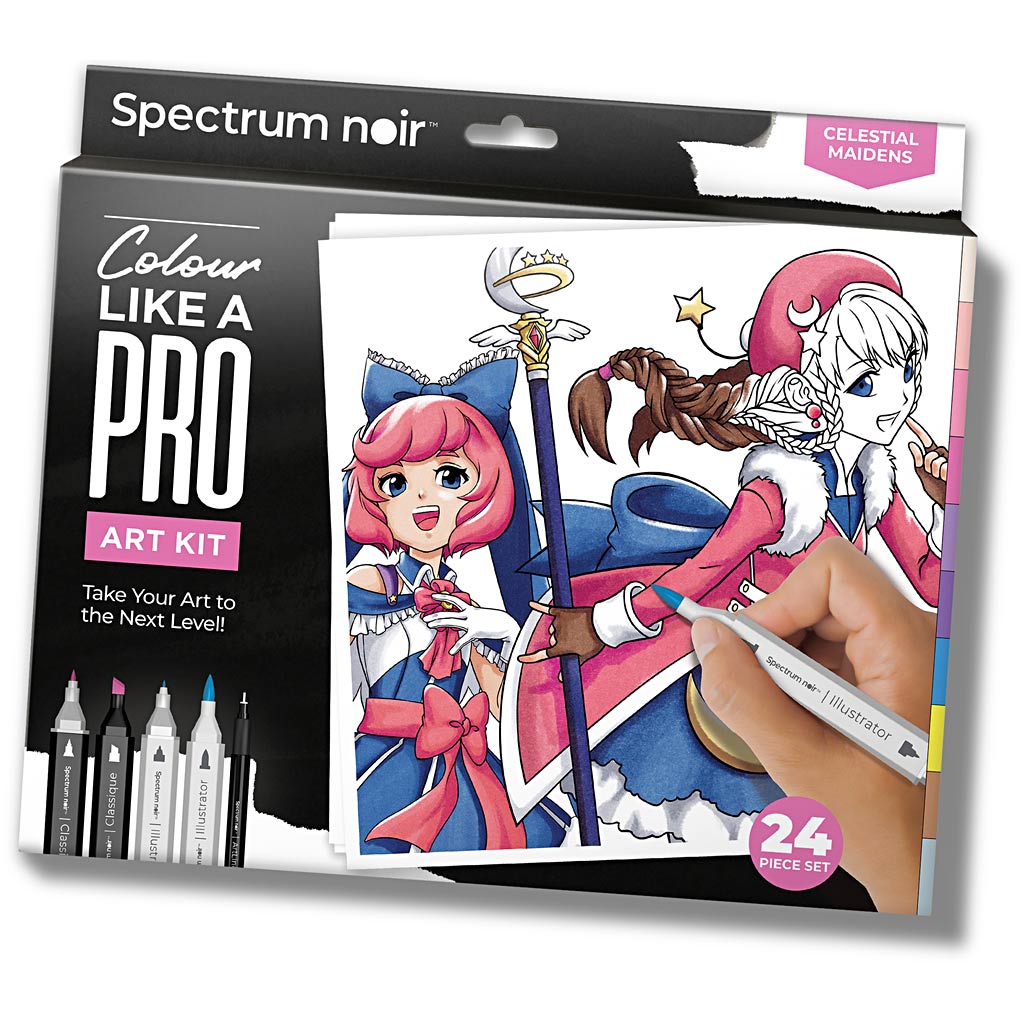 Creativ company hobbyset illustratie, celestial maidens, diverse kleuren, 1 doos