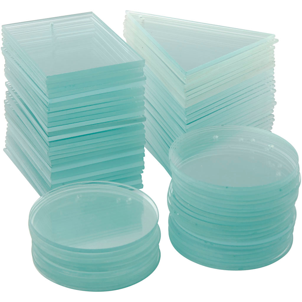 Creativ company glazen platen, dikte 3 mm, 3x30 stuk 1 doos