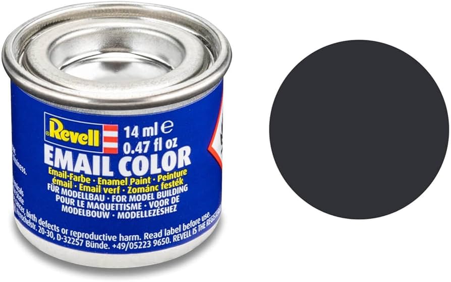Revell verf voor modelbouw nummer 9 antraciet zwart mat
